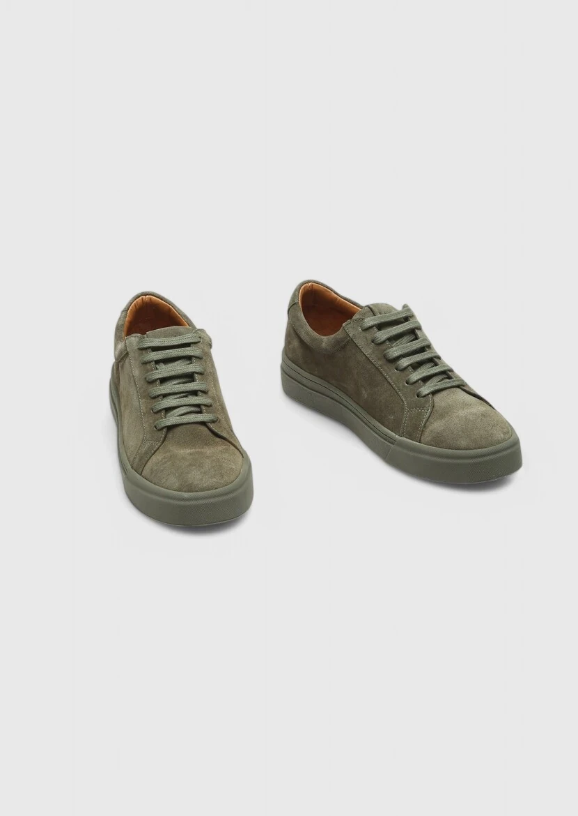 Khaki Suede Sneaker - 3