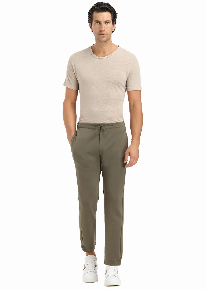 Khaki Sweat Pants - 1