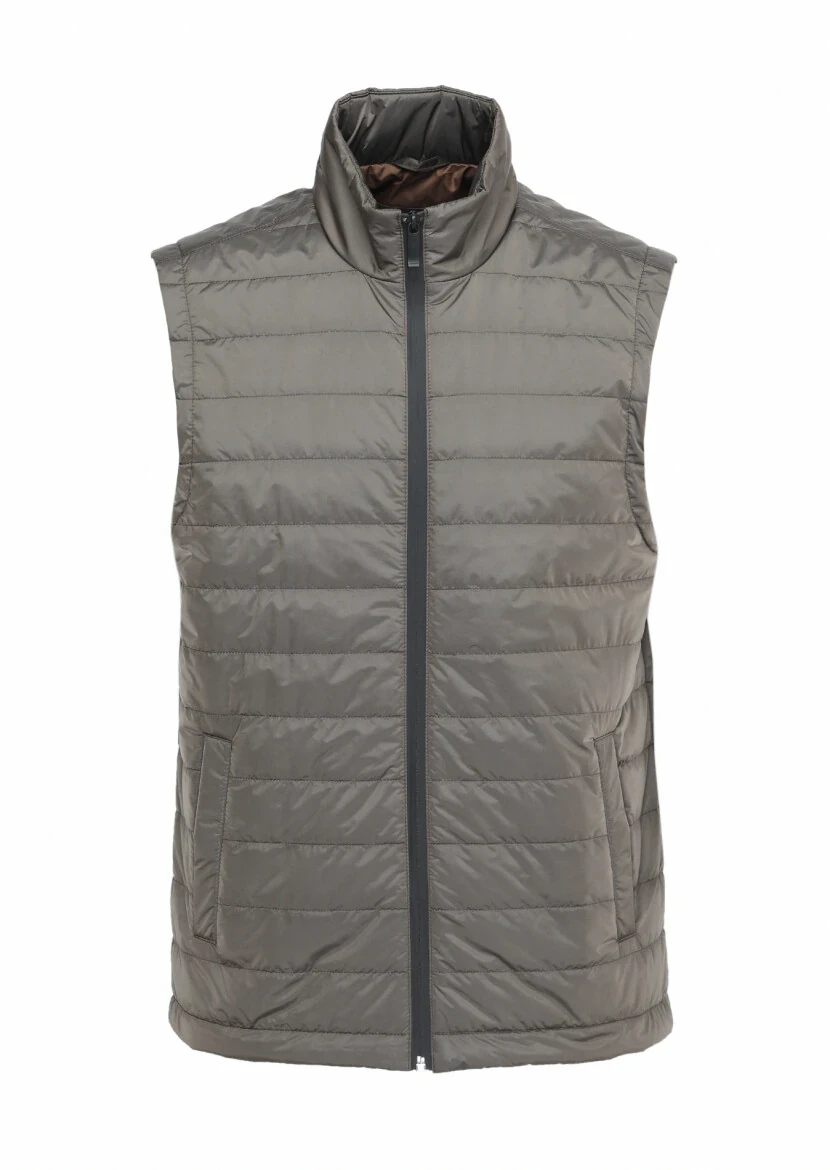 Kum Regular Fit Gömlek Yaka Casual Dokuma Pardesü - 8