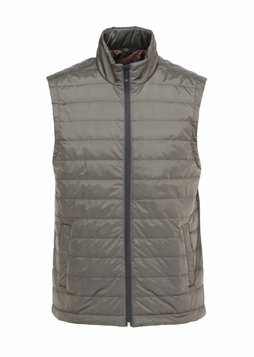 Kum Regular Fit Gömlek Yaka Casual Dokuma Pardesü - 8