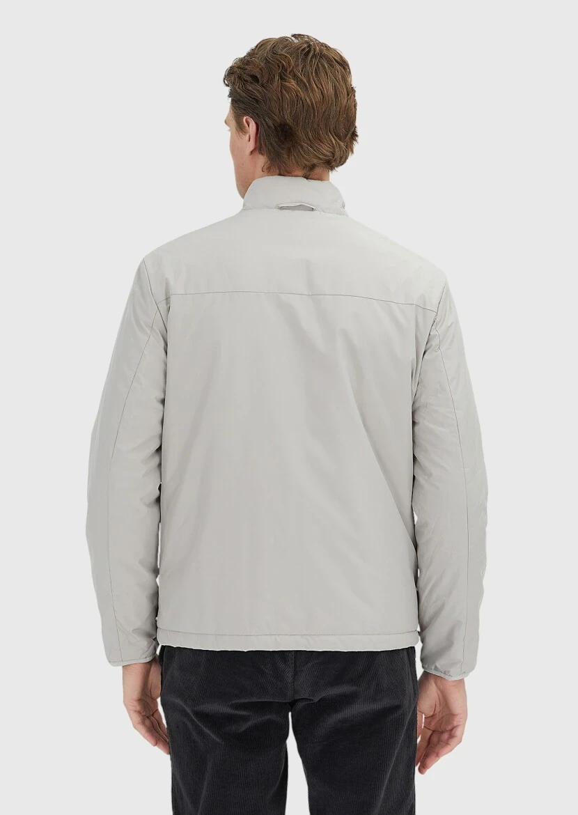 Kum Regular Fit Gömlek Yaka Casual Dokuma Pardesü - 6