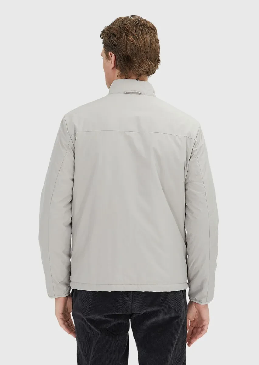 Kum Regular Fit Gömlek Yaka Casual Dokuma Pardesü - 6