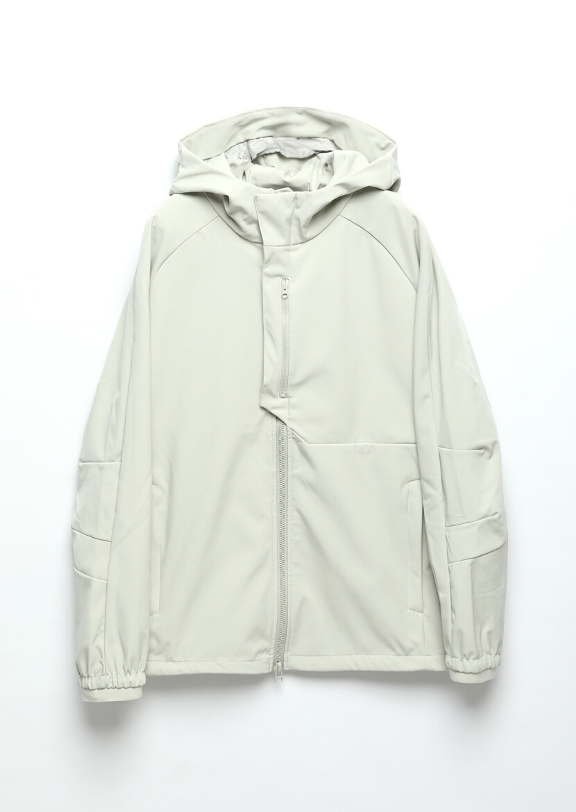 Kum Regular Fit Kapüşonlu Denim Dokuma Mont - 10