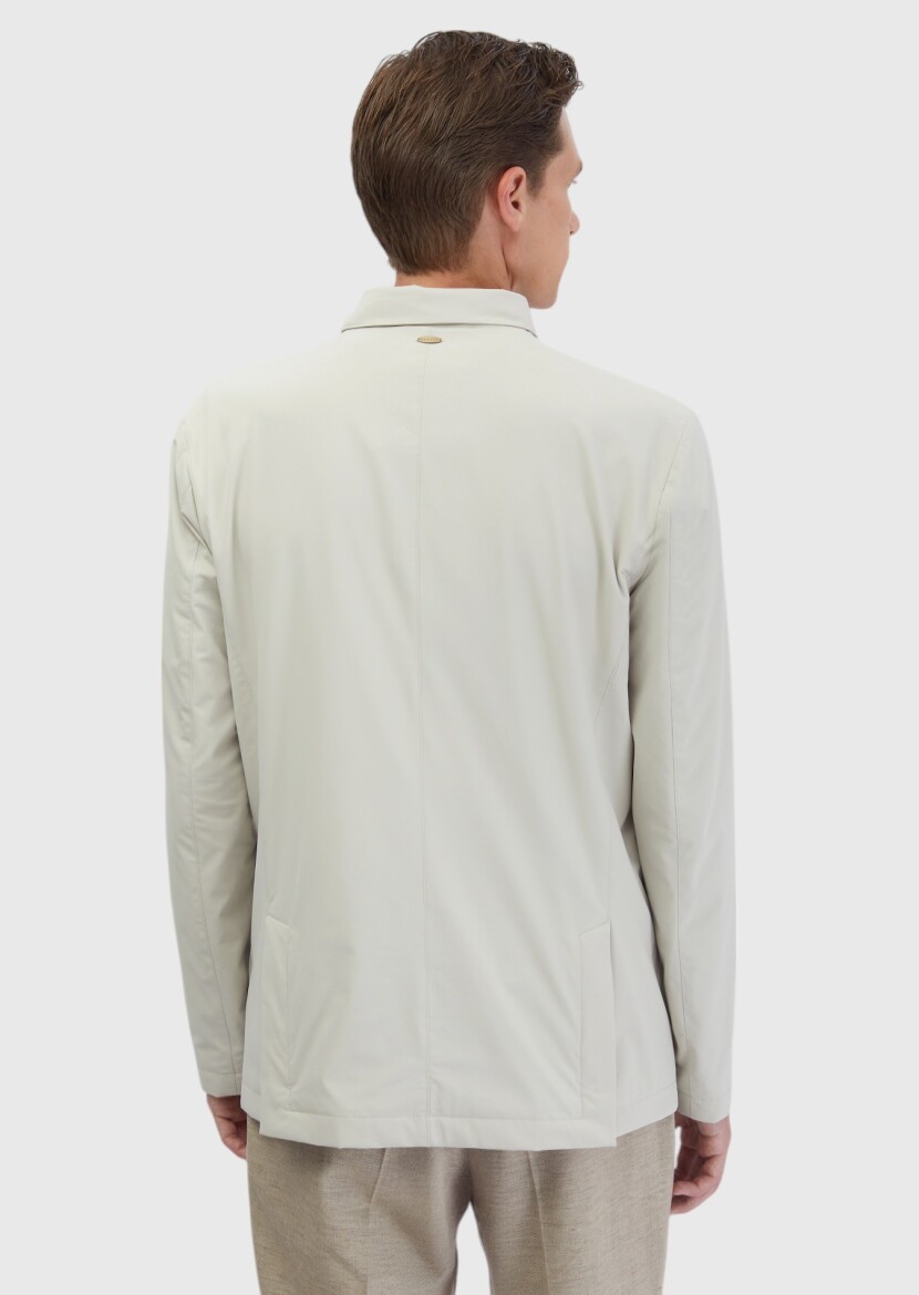 Kum Regular Fit Micro Jel Elyaflı Spor Ceket - 7