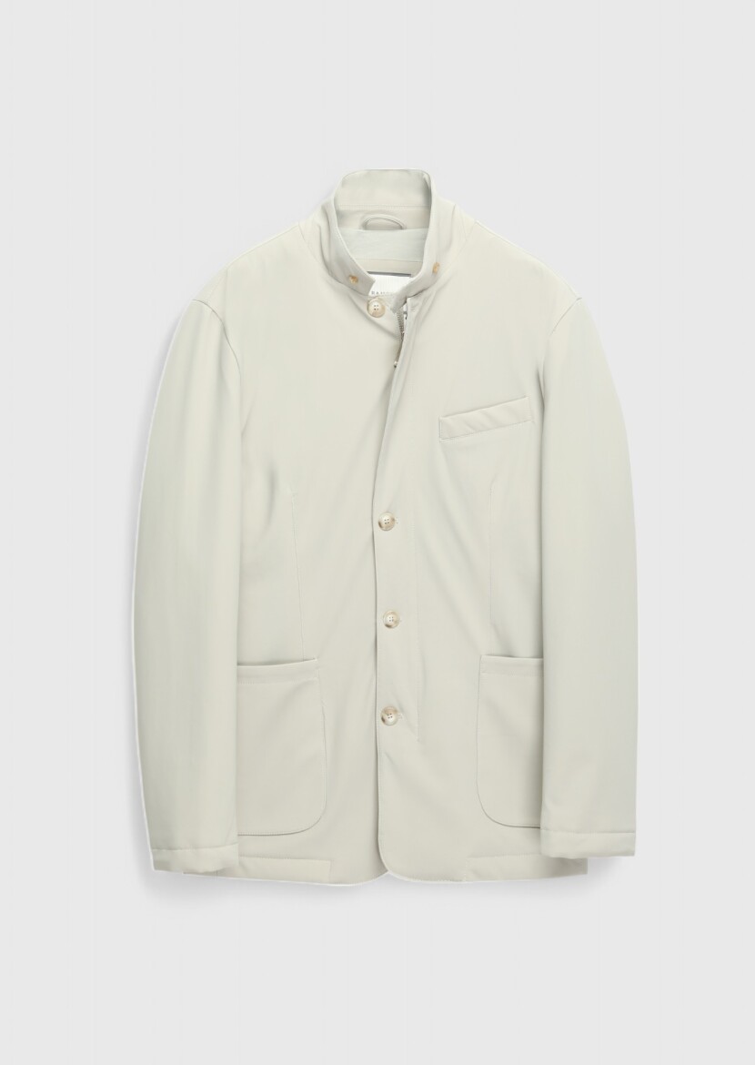 Kum Regular Fit Micro Jel Elyaflı Spor Ceket - 8