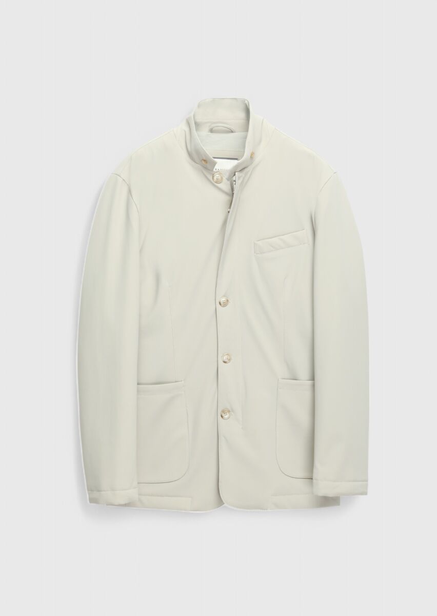 Kum Regular Fit Micro Jel Elyaflı Spor Ceket - 8