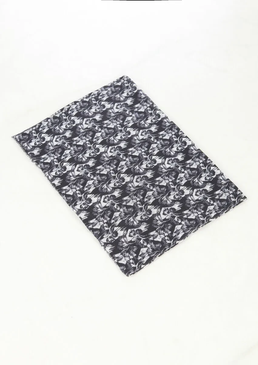 Lacivert %100 Yün Kaşkol - 1