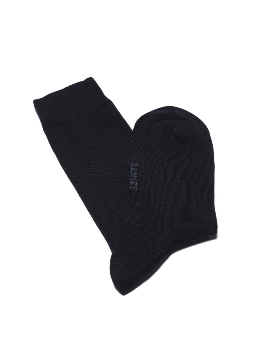 Lacivert %80 Pamuk ,%20 Polyamid Çorap - 1