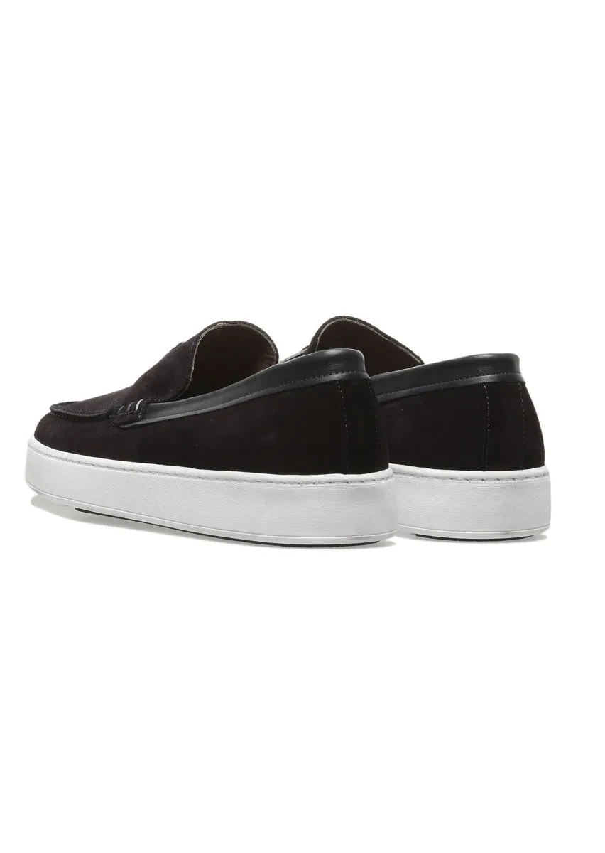 Lacivert Deri Casual Loafer - 3