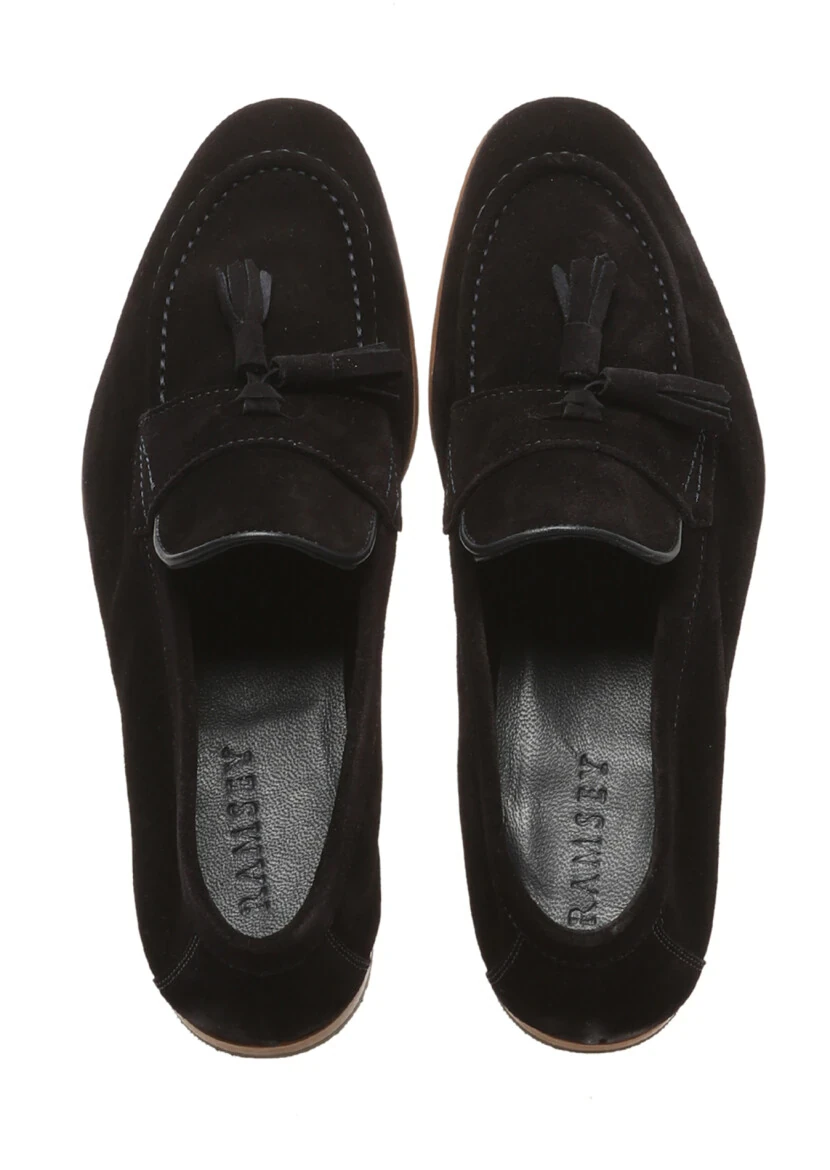 Lacivert Deri Casual Loafer - 4
