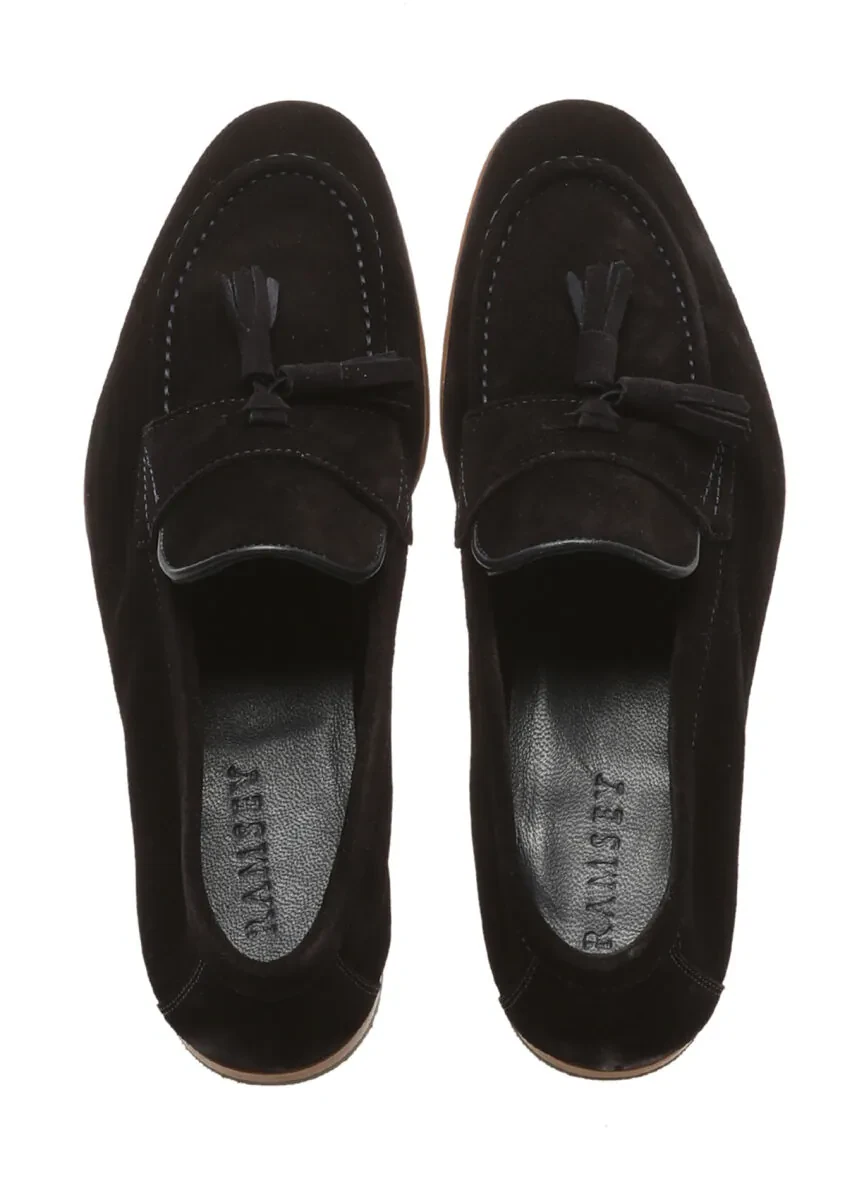Lacivert Deri Casual Loafer - 4