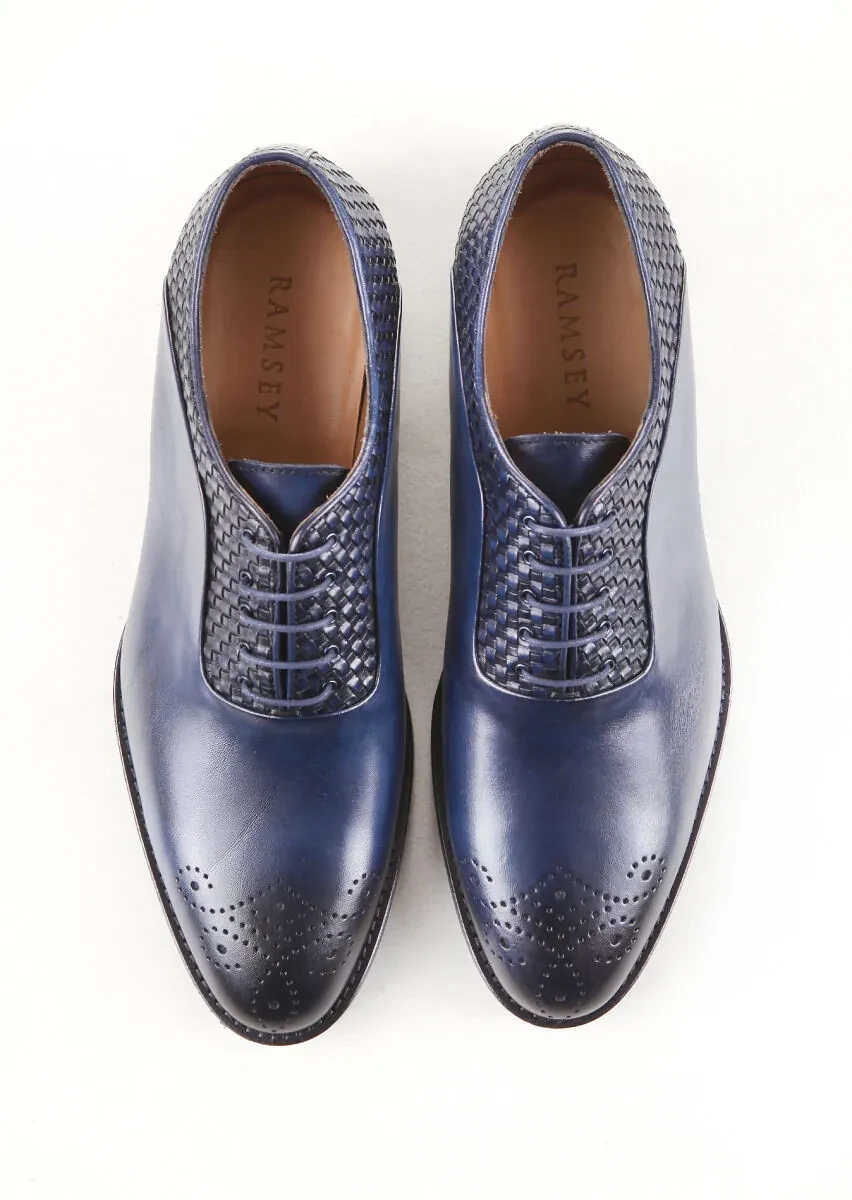 Lacivert Deri Klasik Ayakkabı - 5