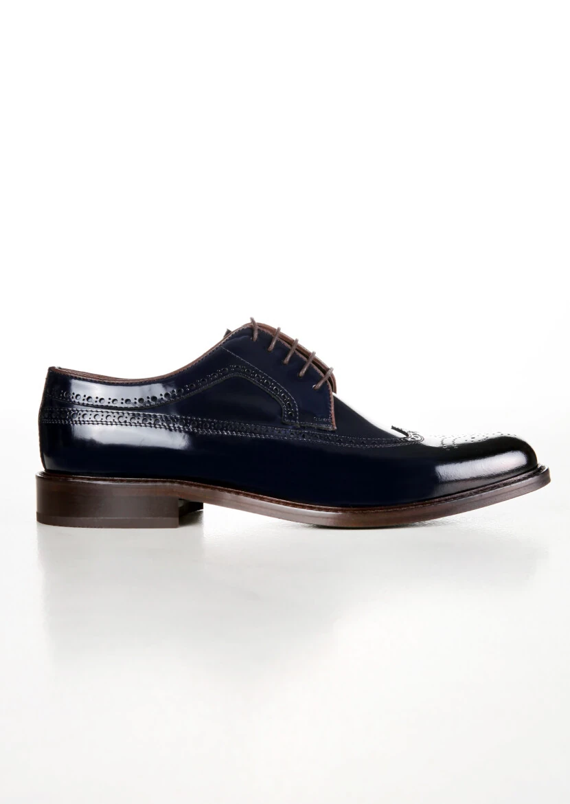 Lacivert Deri Klasik Ayakkabı - 1