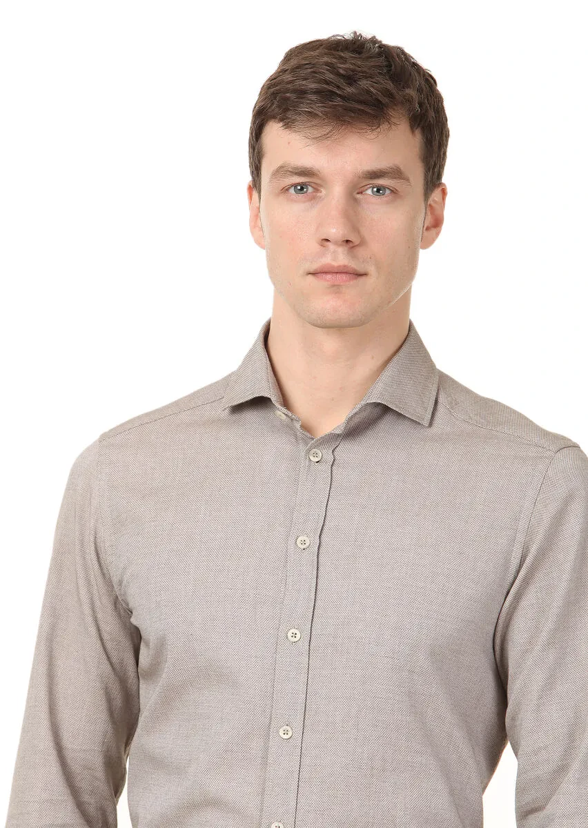 Lacivert Düz Dokuma Regular Fit Casual Pamuk Karışımlı Pantolon - 2