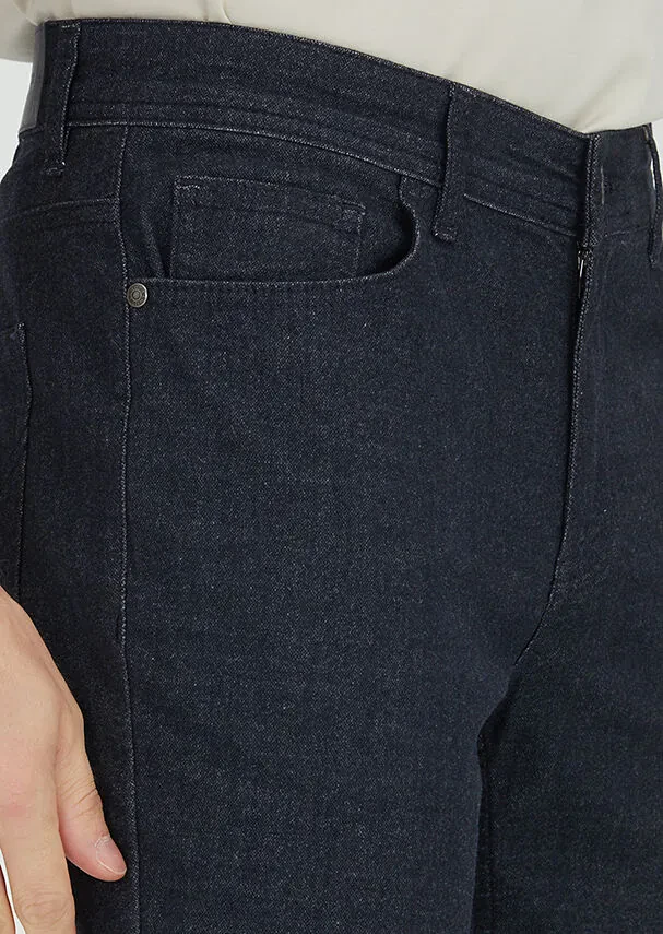 Lacivert Düz Dokuma Regular Fit Casual Pamuk Karışımlı Pantolon - 3