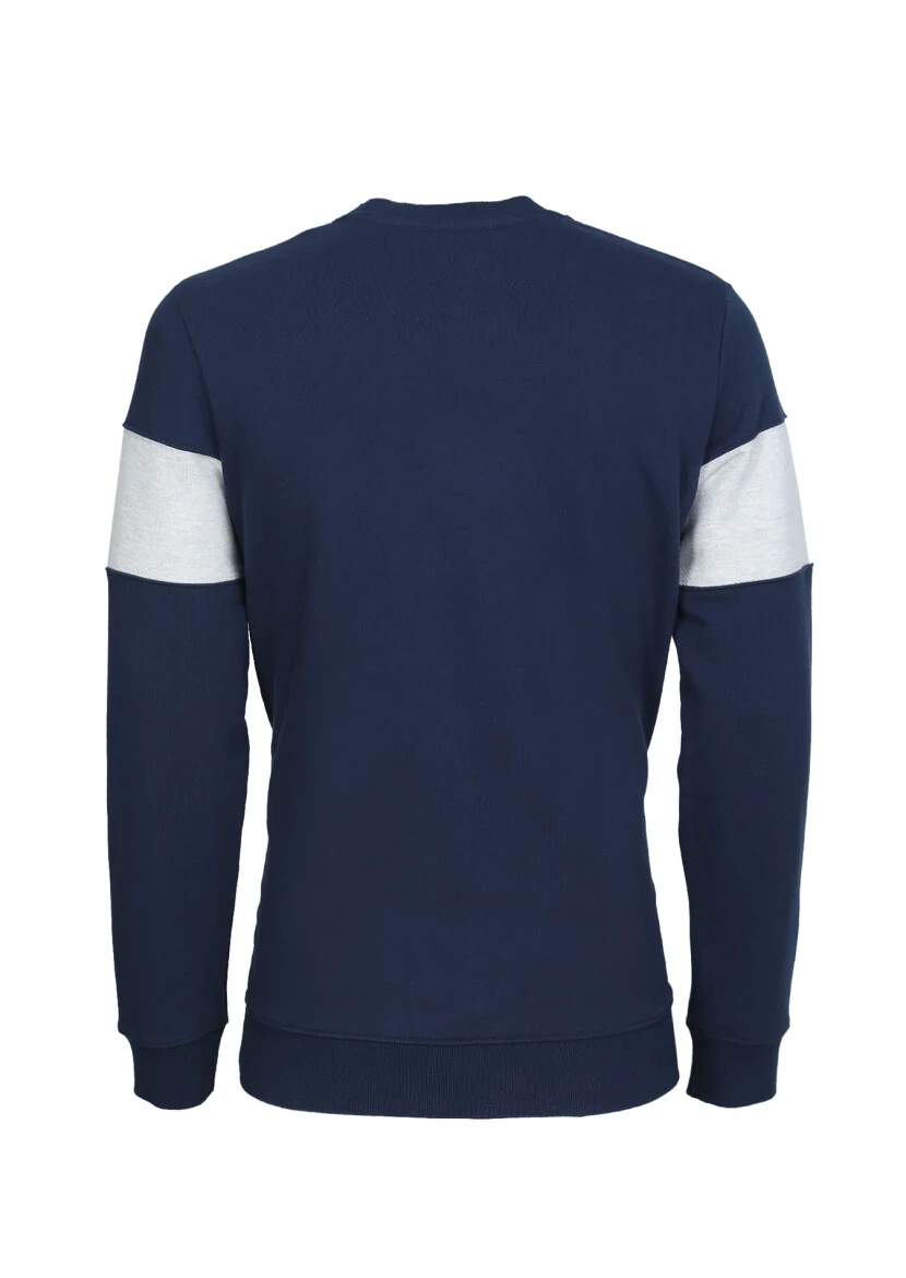 Lacivert Düz Sweatshırt - 7