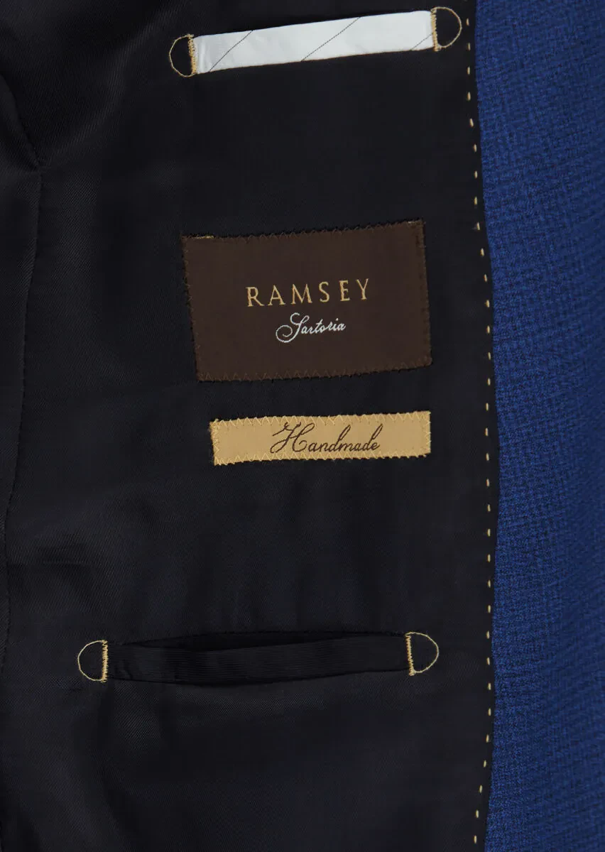 Lacivert Kareli Regular Fit %100 Yün Takım Elbise - 5