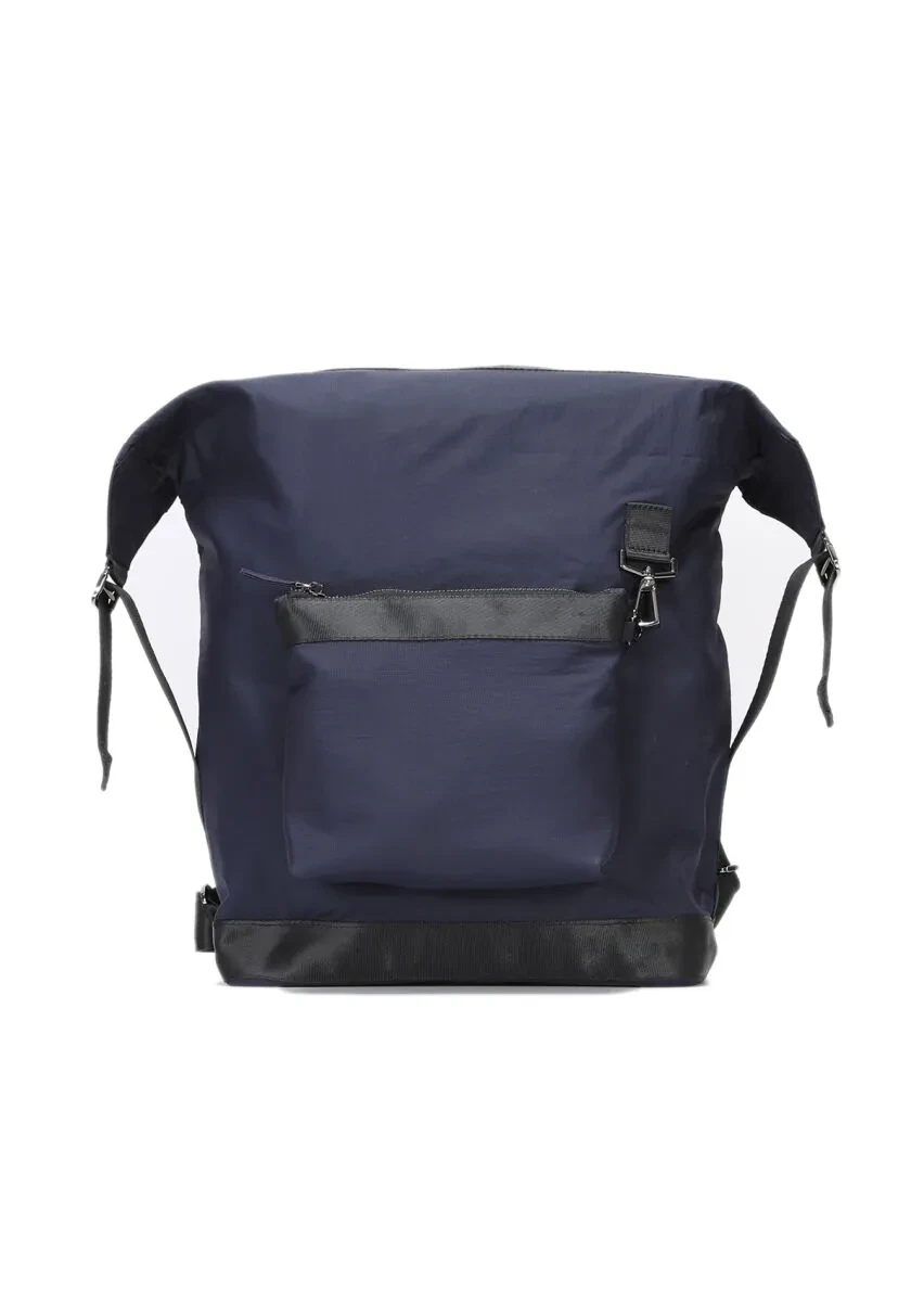 Lacivert Kumaş Çanta - 1