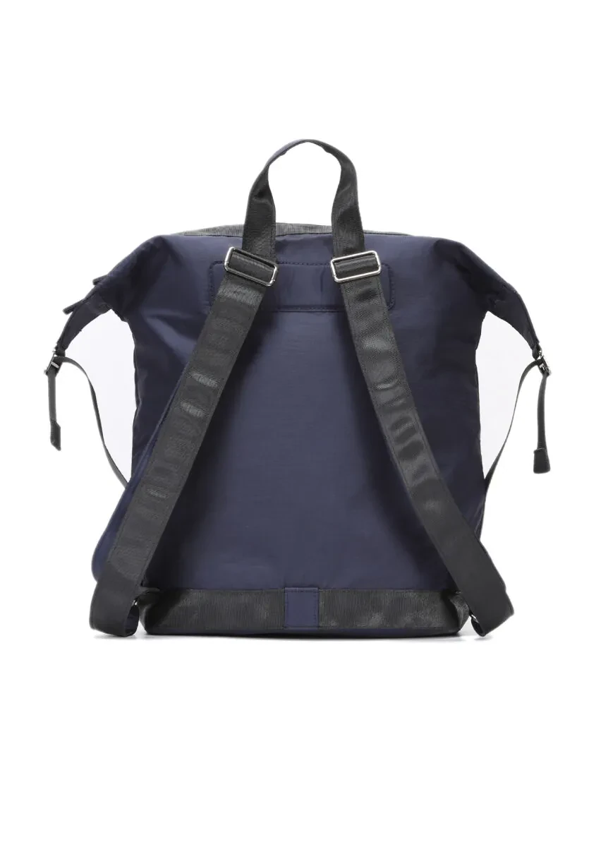 Lacivert Kumaş Çanta - 4