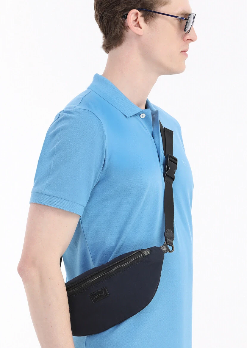 Lacivert Kumaş Çanta - 9