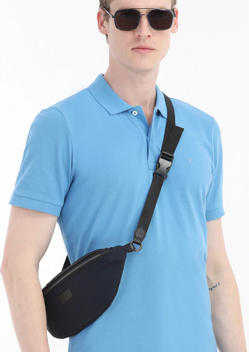 Lacivert Kumaş Çanta - 10