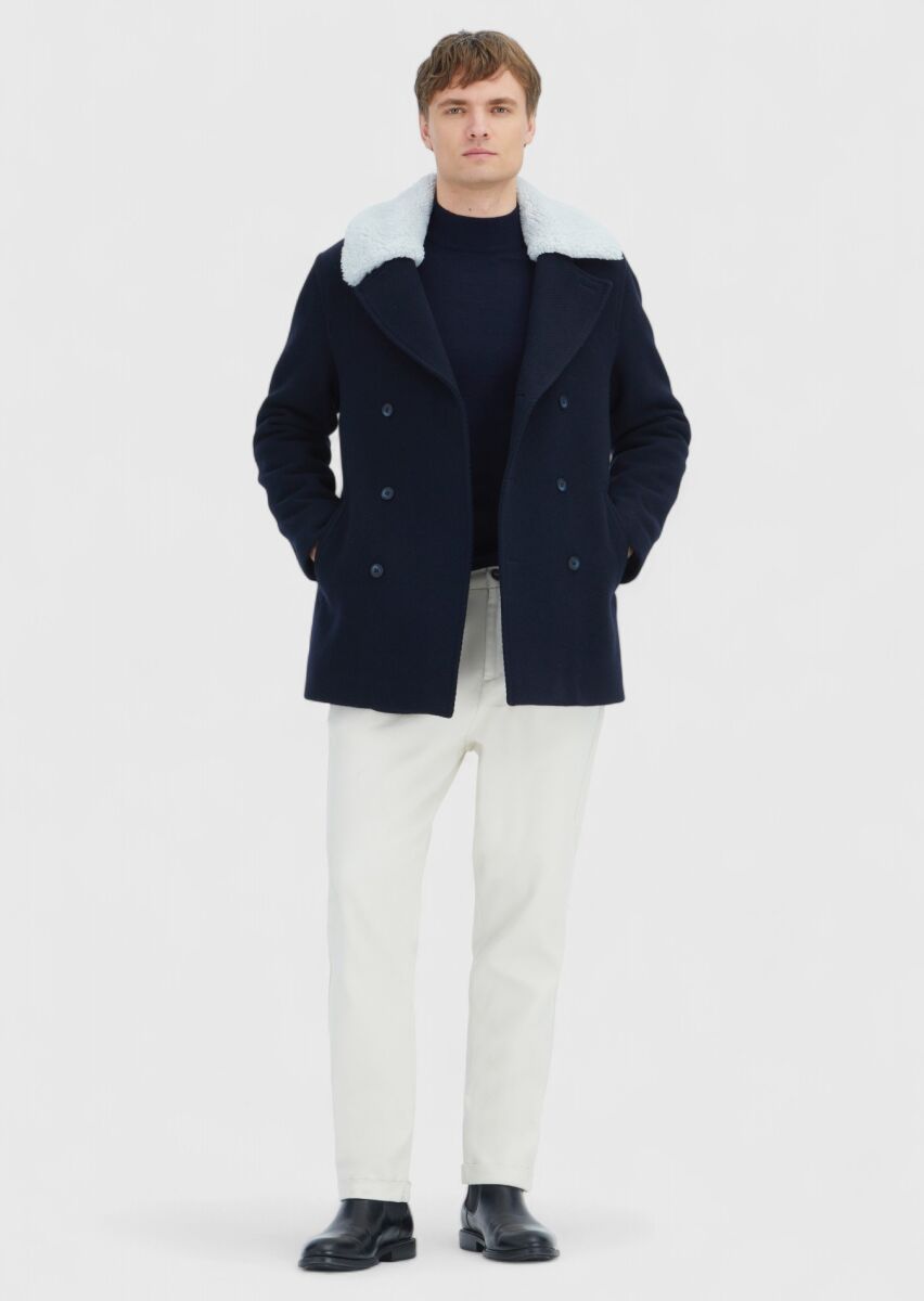 Lacivert Regular Fit Casual Dokuma Kaban - 2