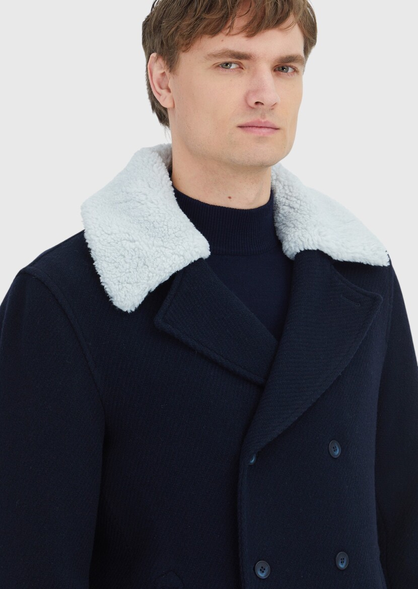 Lacivert Regular Fit Casual Dokuma Kaban - 3