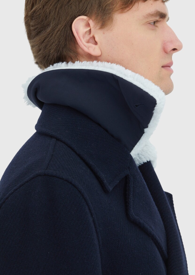 Lacivert Regular Fit Casual Dokuma Kaban - 5