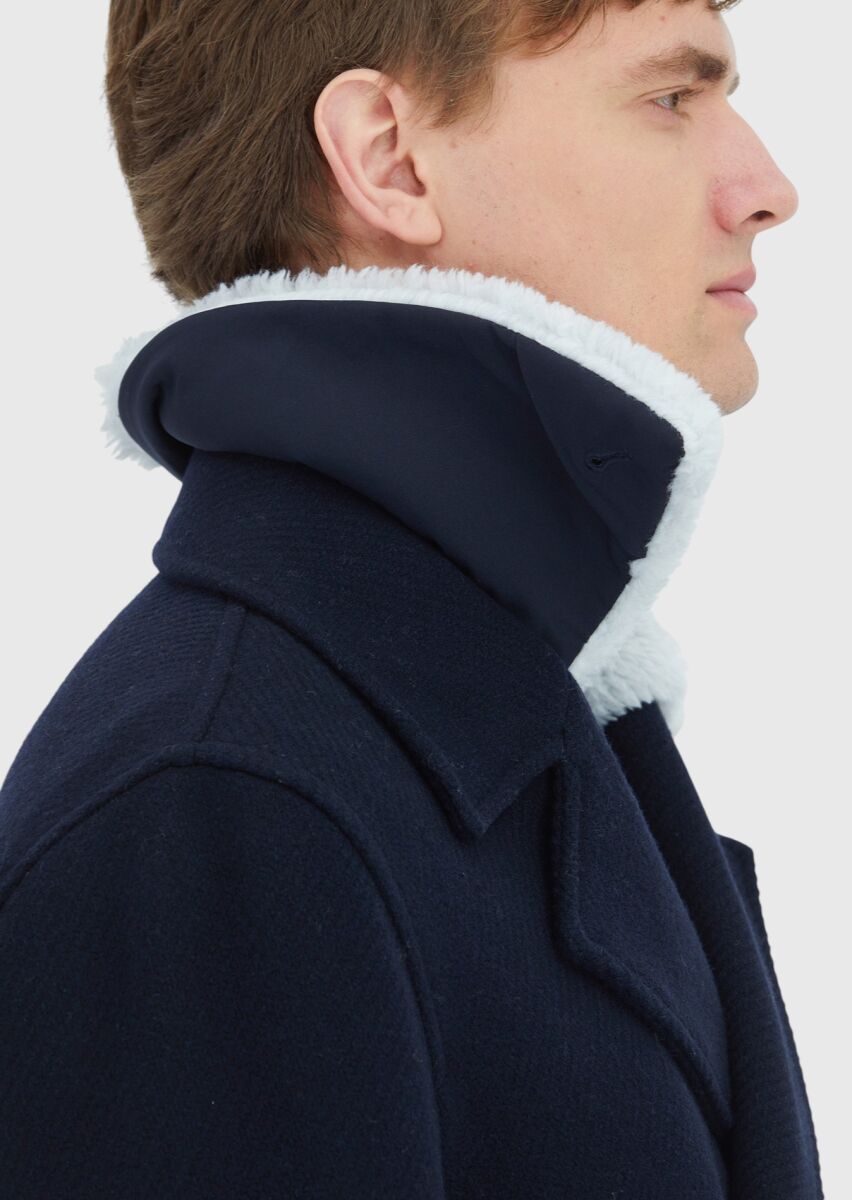 Lacivert Regular Fit Casual Dokuma Kaban - 5