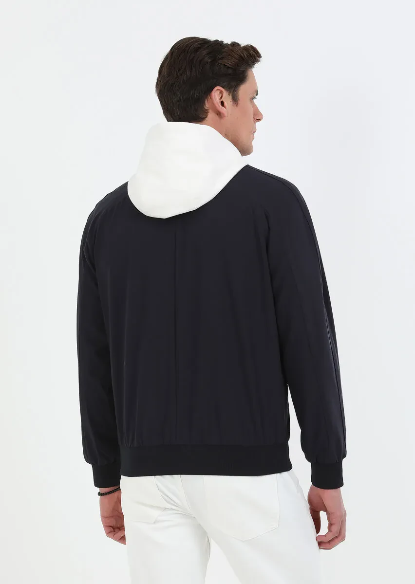 Lacivert Regular Fit Casual Dokuma Mont - 7