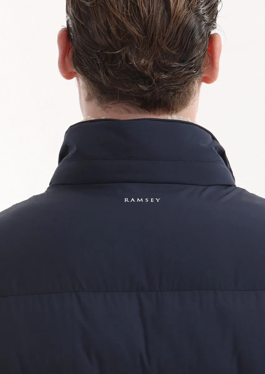 Lacivert Regular Fit Gömlek Yaka Casual Dokuma Kaban - 6