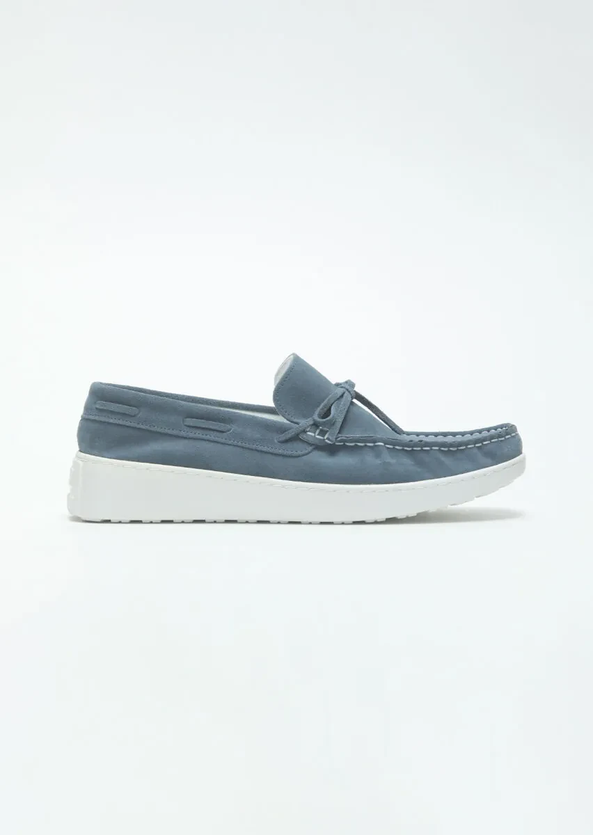 Lacivert Süet Casual Loafer - 1