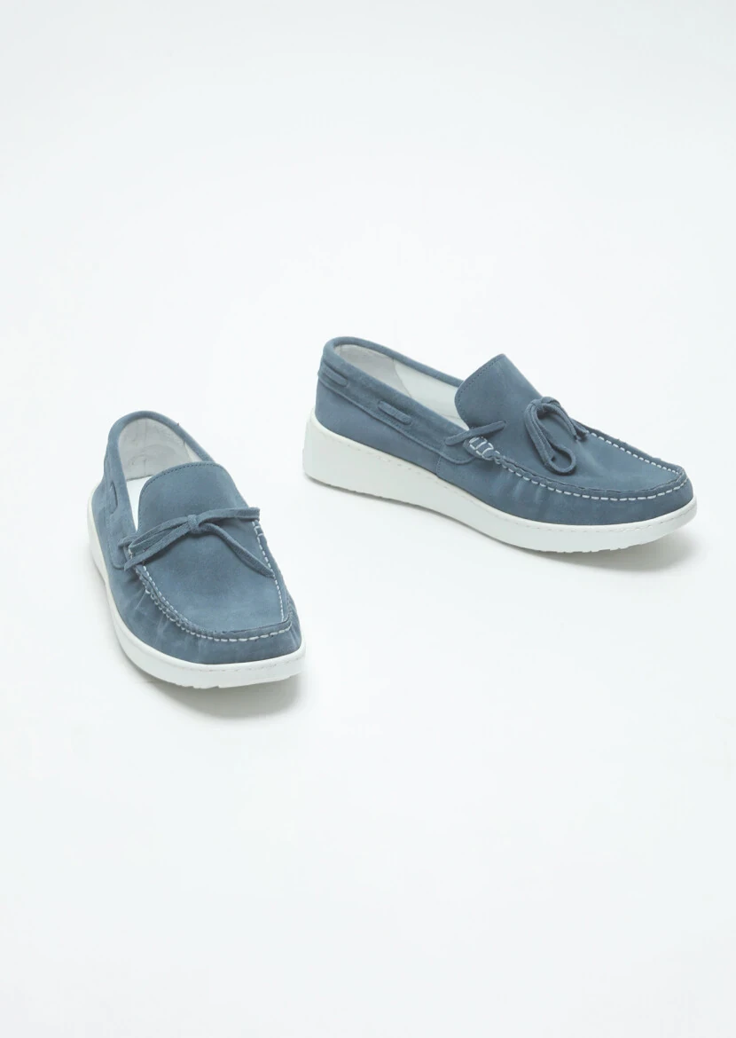 Lacivert Süet Casual Loafer - 3