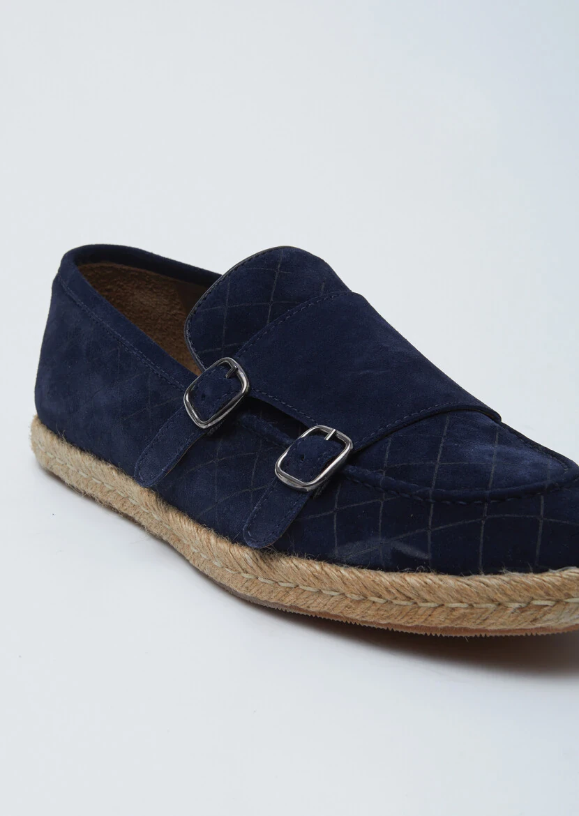 Lacivert Süet Casual Loafer - 2