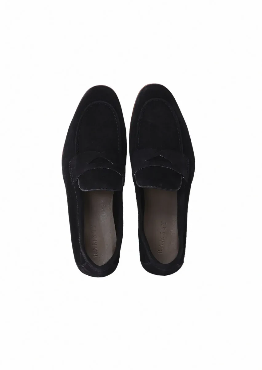 Lacivert Süet Klasik Loafer - 6