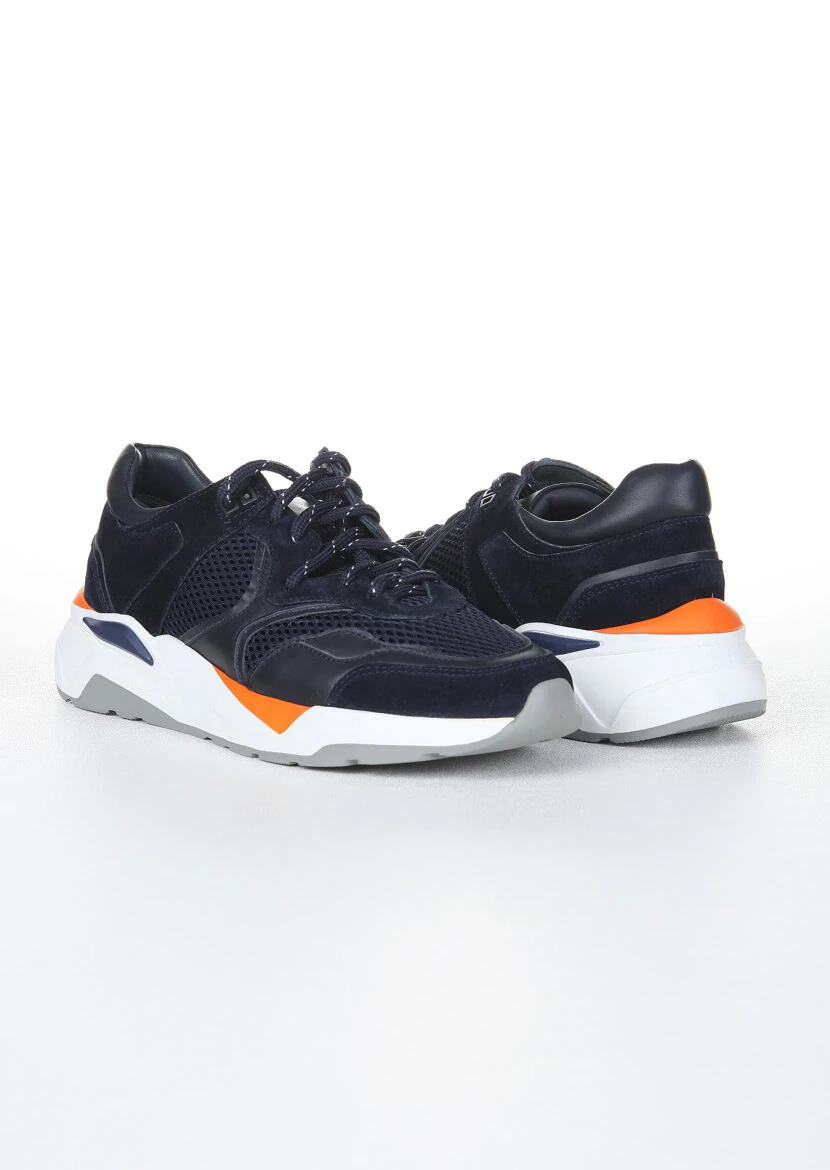 Lacivert Süet Spor Ayakkabı - 3