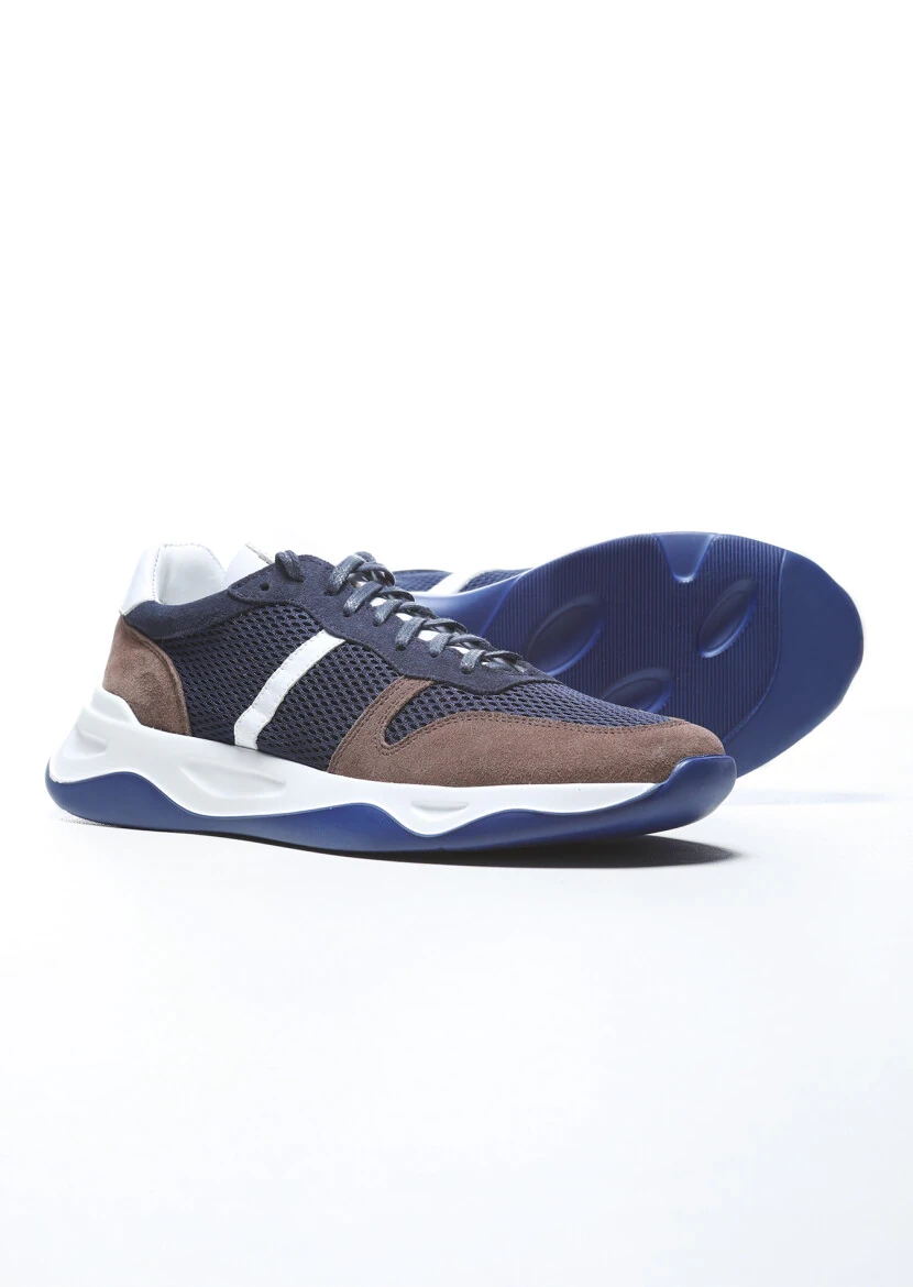 Lacivert Süet Spor Ayakkabı - 4