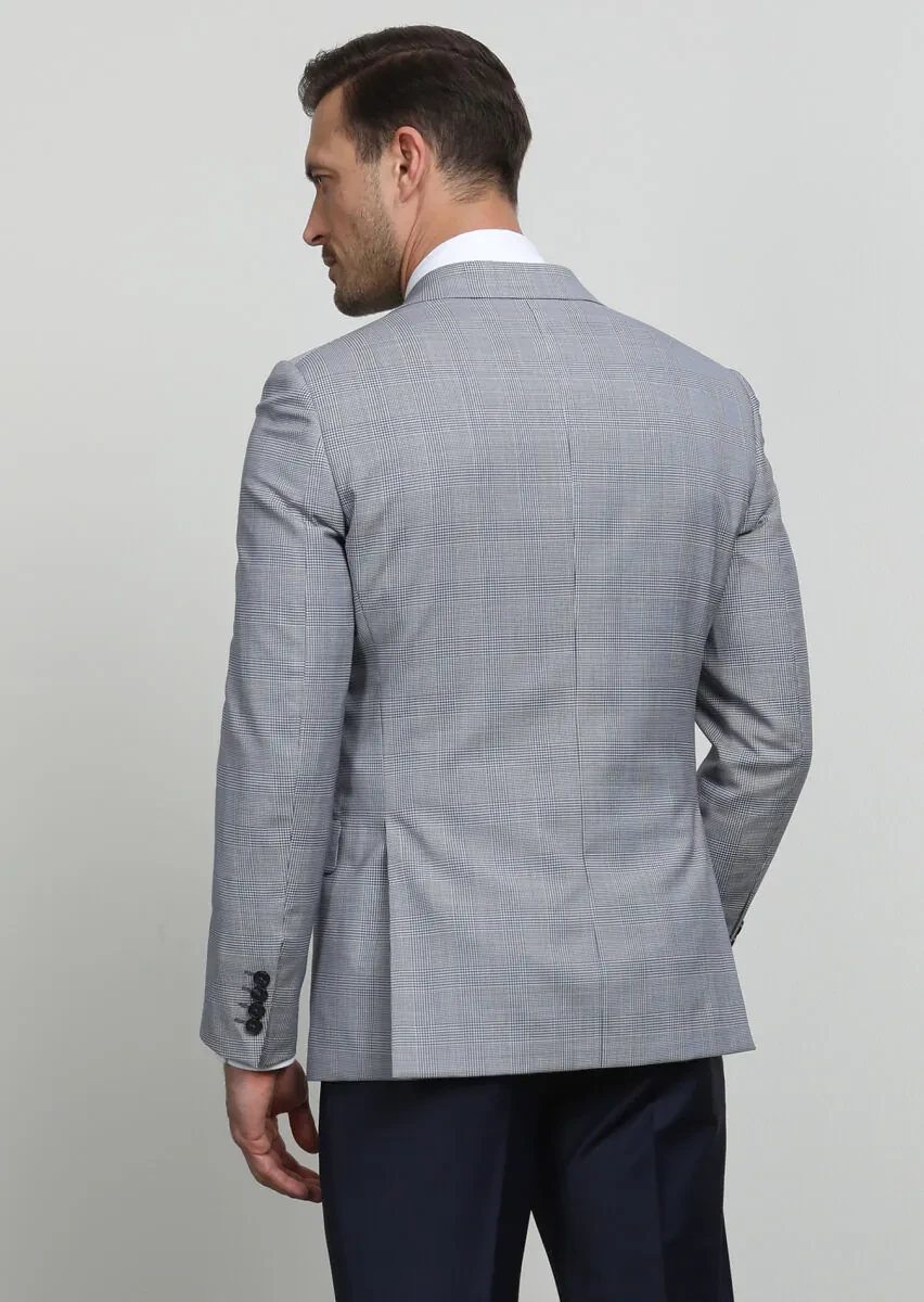 Lacivert Yelekli Takım Elbise - 4