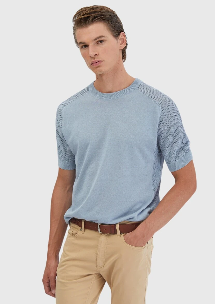 Light Blue Knitwear - RAMSEY