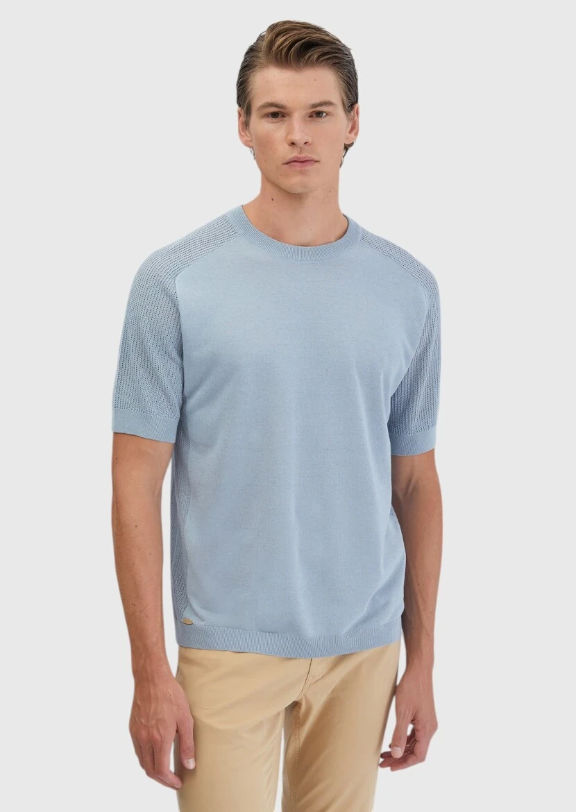 Light Blue Knitwear - 3