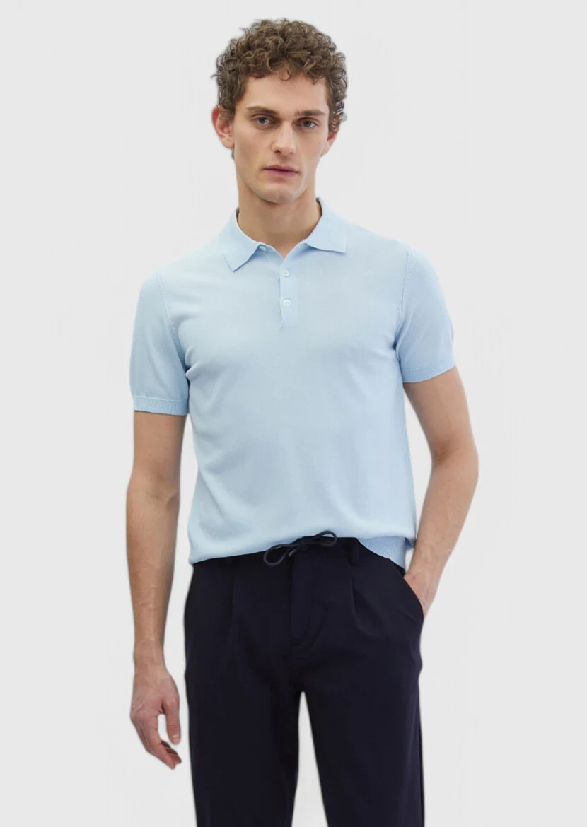 Light Blue Knitwear - 1