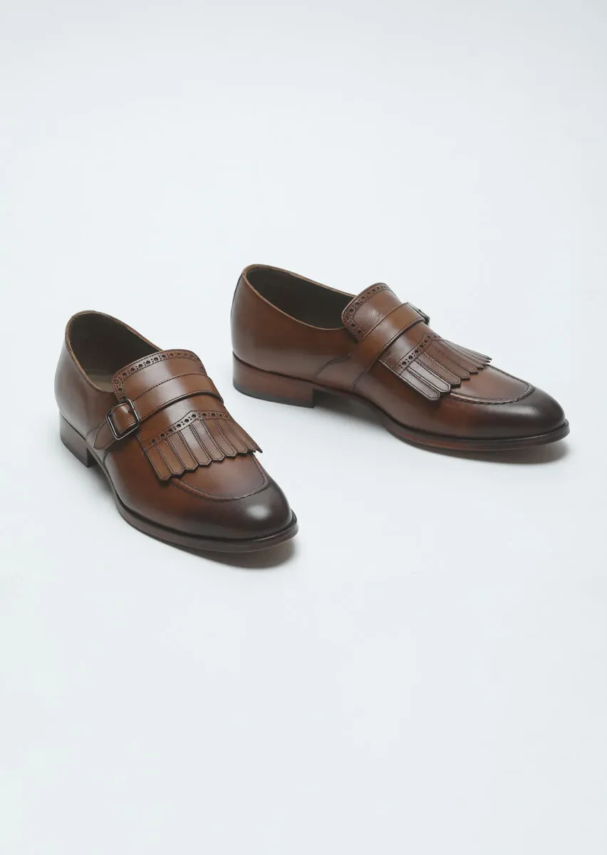 Light Brown Leather Classical Loafer - 3