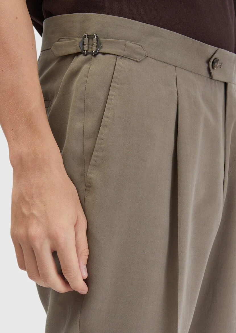 Light Brown Plain Zeroweight Slim Fit Suit - 6