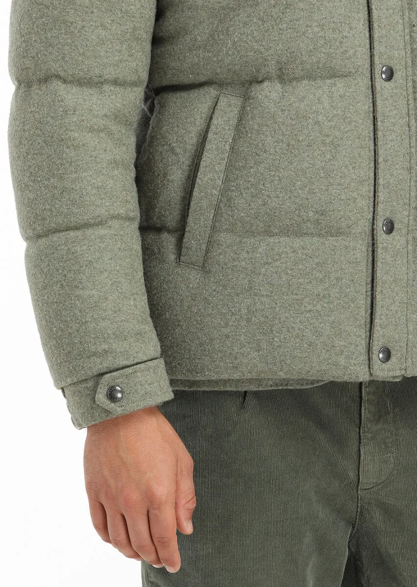 Light Green Regular Fit Hooded Casual Knitting Coat - 6