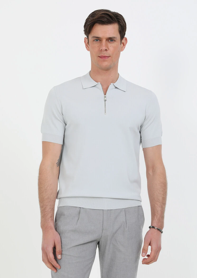 Light Grey Knitwear - 1