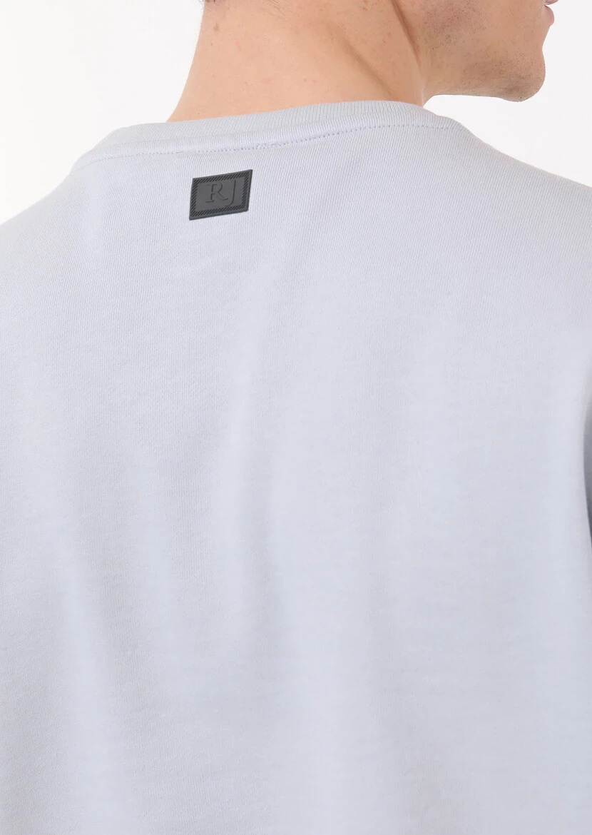 Light Grey Plain Sweatshirt - 4