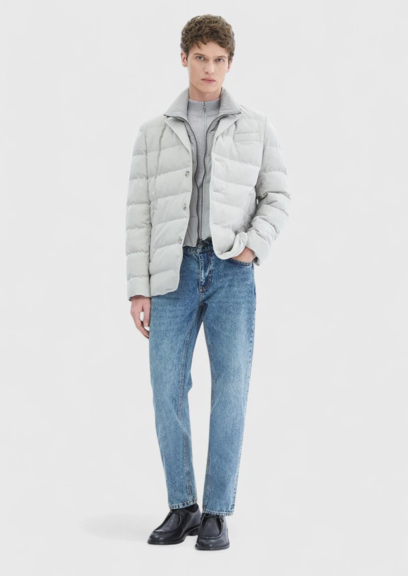 Light Grey Regular Fit Blazer - RAMSEY