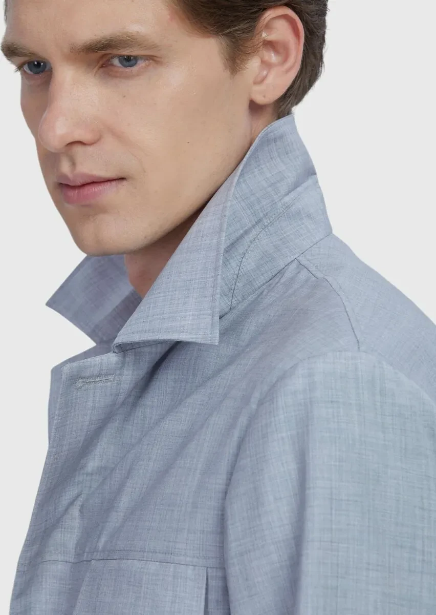 Light Grey Shirt Jacket - 6
