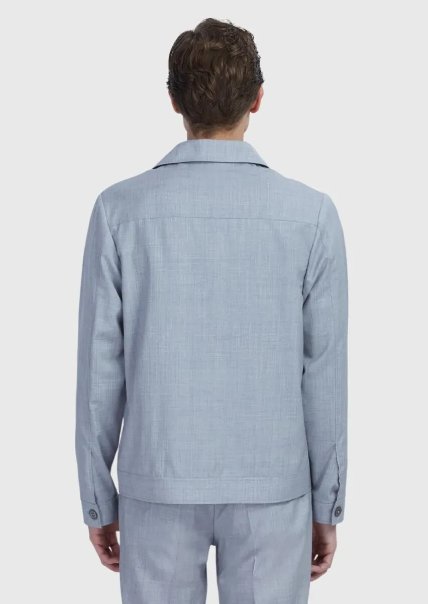 Light Grey Shirt Jacket - 7