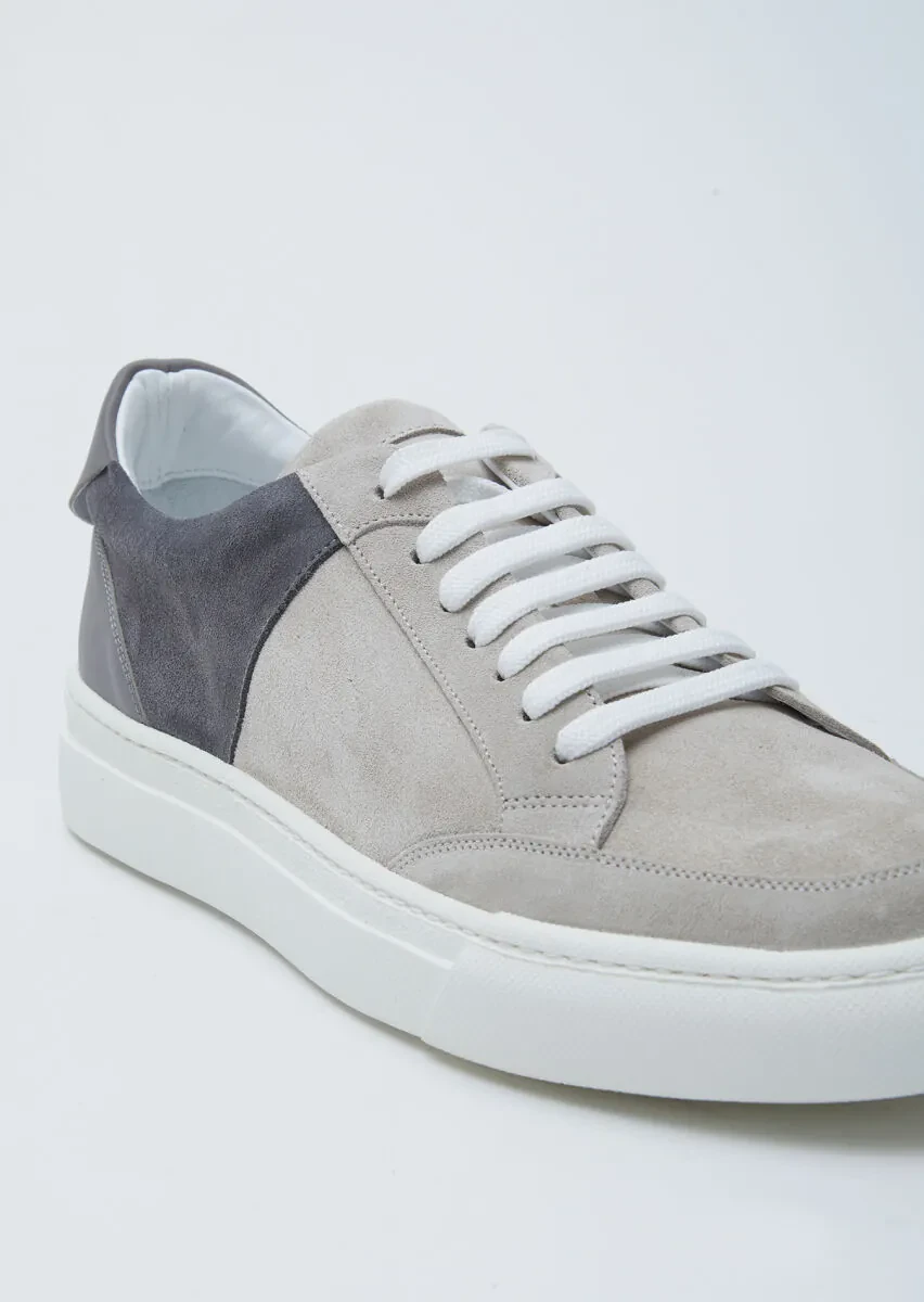 Light Grey Suede Sneaker - 2